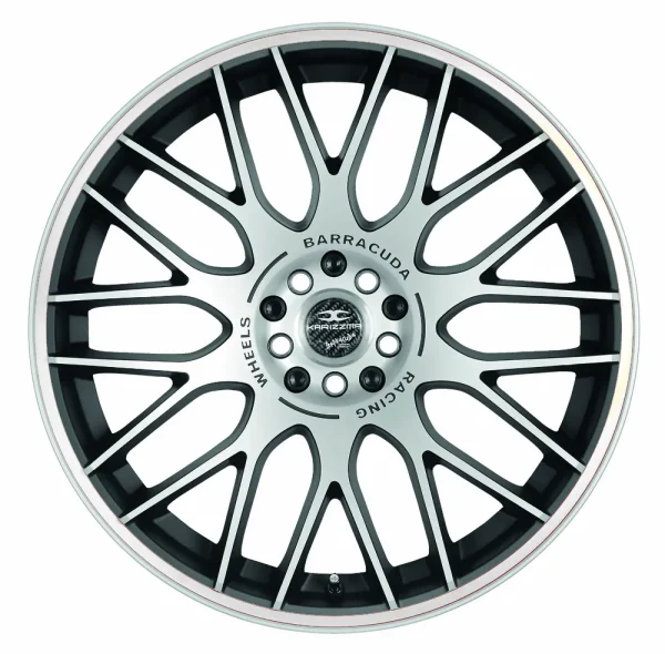 BARRACUDA KARIZZMA 8,5x19 / 5x105 115 ET40 Mattblack-polished / Color Trim weiss