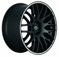 BARRACUDA KARIZZMA 8,5x19 / 5x112 ET45 Mattblack Puresports / Color Trim weiss