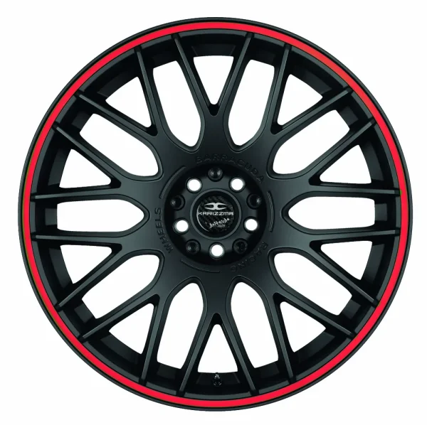 BARRACUDA KARIZZMA / 9x20 /5x112 ET42 Mattblack Puresports / Color Trim rot