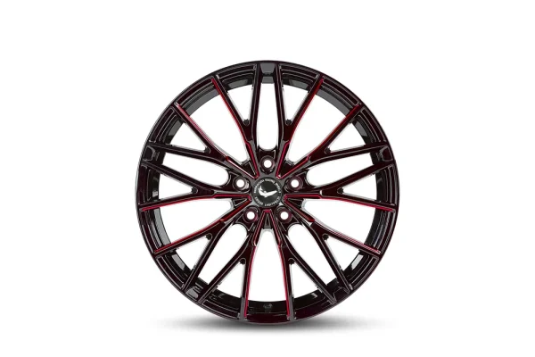 BARRACUDA PROJECT 3.0 10x20 / 5x120 ET40 Black gloss Flashred