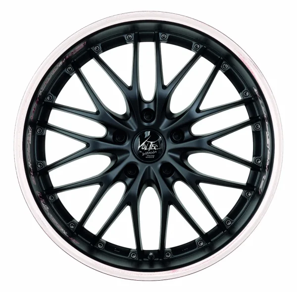 BARRACUDA VOLTEC T6 8,0x17 / 5x100 ET35 Mattblack Puresports / Color Trim weiss