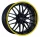 BARRACUDA VOLTEC T6 8,0x17 / 5x112 ET45 Mattblack Puresports / Color Trim gelb