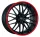 BARRACUDA VOLTEC T6 8,0x17 / 5x112 ET30 Mattblack Puresports / Color Trim rot mit Spurplatte BCF22024