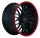 BARRACUDA VOLTEC T6 8,0x18 / 5x100 ET32 Mattblack Puresports / Color Trim rot