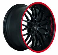 BARRACUDA VOLTEC T6 9,0x19 / 5x112 ET35 Mattblack Puresports / Color Trim rot