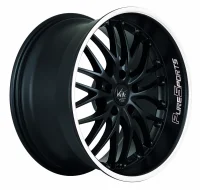 BARRACUDA VOLTEC T6 9,0x19 / 5x120 ET38 Mattblack Puresports / Color Trim weiss