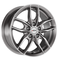 Autec Bavaris 7,5x17 ET30 5x112 66,6 titansilber poliert