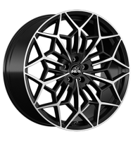 Antera A105 10,5x22 ET52 5x128 75,1 Piano Black Diamond