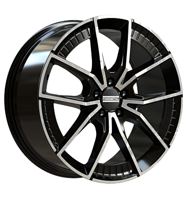 Fondmetal Elatha 8x18 ET26 5x112 66,5 glossy black machined