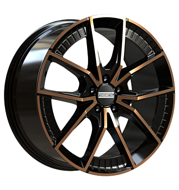Fondmetal Elatha 9x20 ET46 5x112 66,5 glossy black bronze machined
