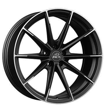 Antera A125 9,5x20 ET55 5x112 66,6 satin black diamond