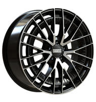 Fondmetal Kari 9x21 ET30 5x112 66,5 glossy black machined