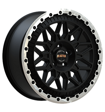 Fondmetal Bluster 8x18 ET50 6x130 84,1 matt black machined lip