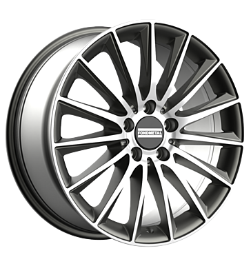 Fondmetal Aidon 9,5x20 ET41 5x112 66,5 glossy titanium machined