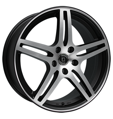 Diewe Wheels Chinque 8x17 ET26 5x112 66,6 Nero machined