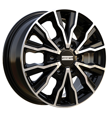 Fondmetal Pro2 7x17 ET50 6x130 84,1 glossy black machined