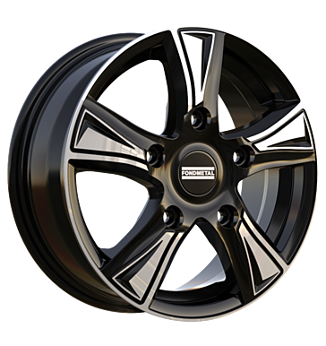 Fondmetal Pro1 6,5x16 ET60 5x118 71,1 glossy black machined