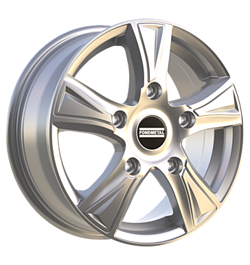 Fondmetal Pro1 7x17 ET45 5x114,3 66,1 glossy silver