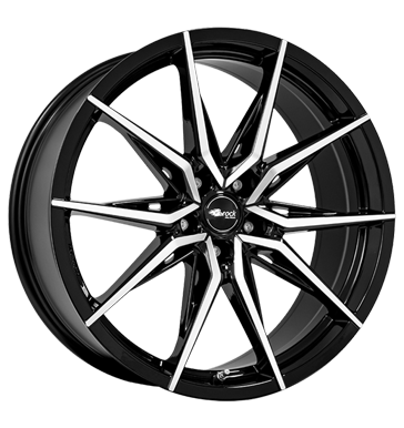 Brock B42 8,5x19 ET35 5x112 66,6 schwarz glanz vollpoliert