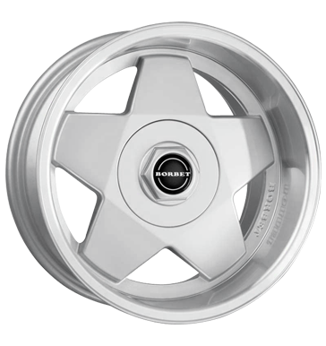Borbet A 7,5x16 ET20 4x108 72,6 silber Horn poliert