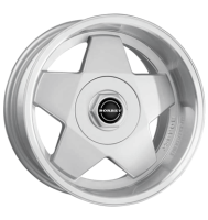 Borbet A 7,5x16 ET20 4x108 72,6 silber Horn poliert