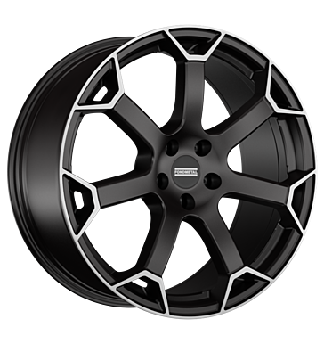 Fondmetal Zephyrus 8,5x19 ET45 5x112 66,5 matt black machined