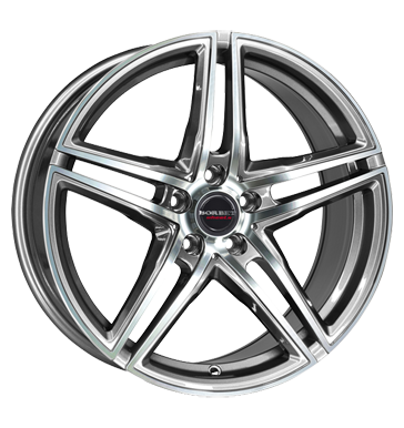 Borbet XRT 8x18 ET35 5x112 72,5 graphite polished