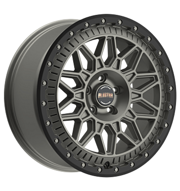 Fondmetal Bluster 8x18 ET55 5x118 71,1 matt titanium black lip
