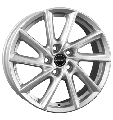 Borbet VT 7,5x17 ET52 5x112 66,6 crystal silver