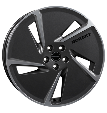 Borbet AE 7,5x20 ET50 5x114,3 72,5 mistral anthracite polished glossy