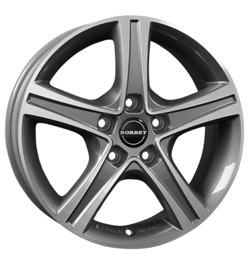 Borbet CWD 7x17 ET55 5x120 65,1 mistral anthracite polished glossy
