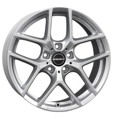 Borbet Y 7,5x17 ET32 5x120 72,5 crystal silver BMW