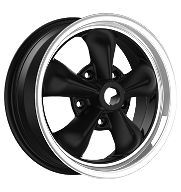 Fondmetal TT01 5x15 ET36 5x130 71,6 matt black machined no clearcoat machined lip