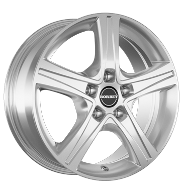 Borbet CWD 6,5x16 ET45 5x114,3 66,1 crystal silver
