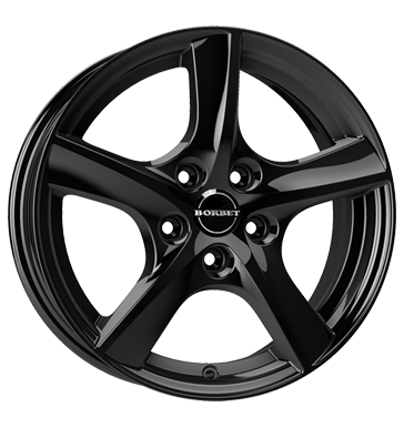Borbet TL 5,5x15 ET46 5x112 66,6 black glossy