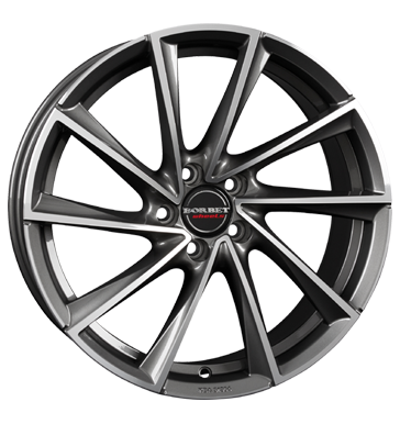 Borbet VTX 9,5x19 ET45 5x112 66,5 graphite polished
