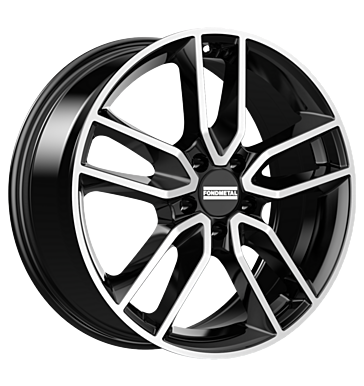 Fondmetal Koros 8x19 ET53,5 5x114,3 67,1 glossy black machined