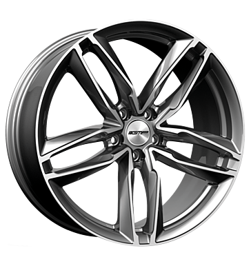 GMP Atom 8,5x19 ET45 5x112 66,5 anthracite diamond