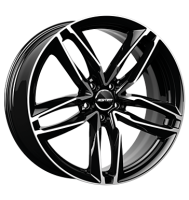 GMP Atom 9x20 ET45 5x112 66,5 black diamond