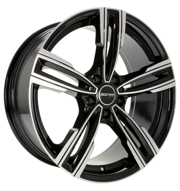 GMP Reven 7,5x17 ET37 5x120 72,6 black diamond
