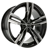 GMP Reven 7,5x17 ET37 5x120 72,6 black diamond