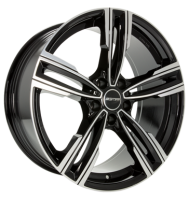 GMP Reven 7,5x17 ET43 5x120 72,6 black diamond