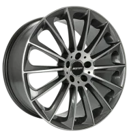 GMP Stellar 7,5x17 ET35 5x112 66,6 anthracite diamond