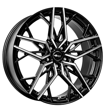 Brock B44 8,5x20 ET30 5x112 66,6 schwarz glanz vollpoliert