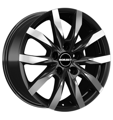 Borbet CW5 7,5x18 ET37 5x130 84,1 black polished matt