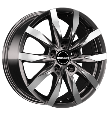 Borbet CW5 7,5x18 ET37 5x130 84,1 mistral anthracite glossy polished