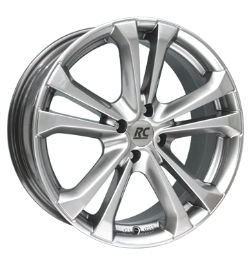 RCDesign RC17 7,5x17 ET35 4x100 63,4 chromsilber