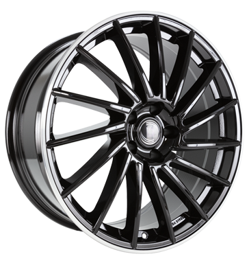 Diewe Wheels Briosa 8,5x20 ET45 5x112 66,6 NeroS machined lip