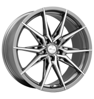 Brock B42 8x18 ET35 5x100 63,4 ferric grey poliert
