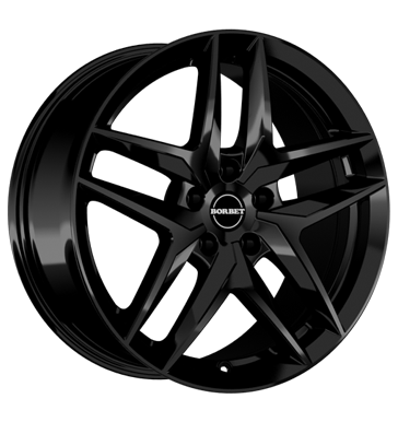 Borbet Z 8x19 ET32 5x112 66,5 black glossy
